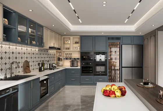 Versatile French Style Kitchen Cabinet
